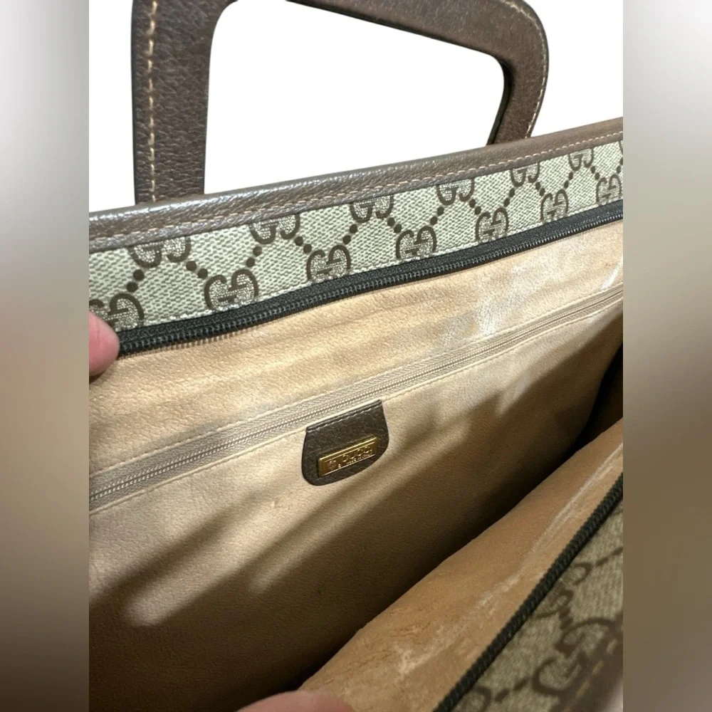 Vintage GUCCI GG attaché/briefcase